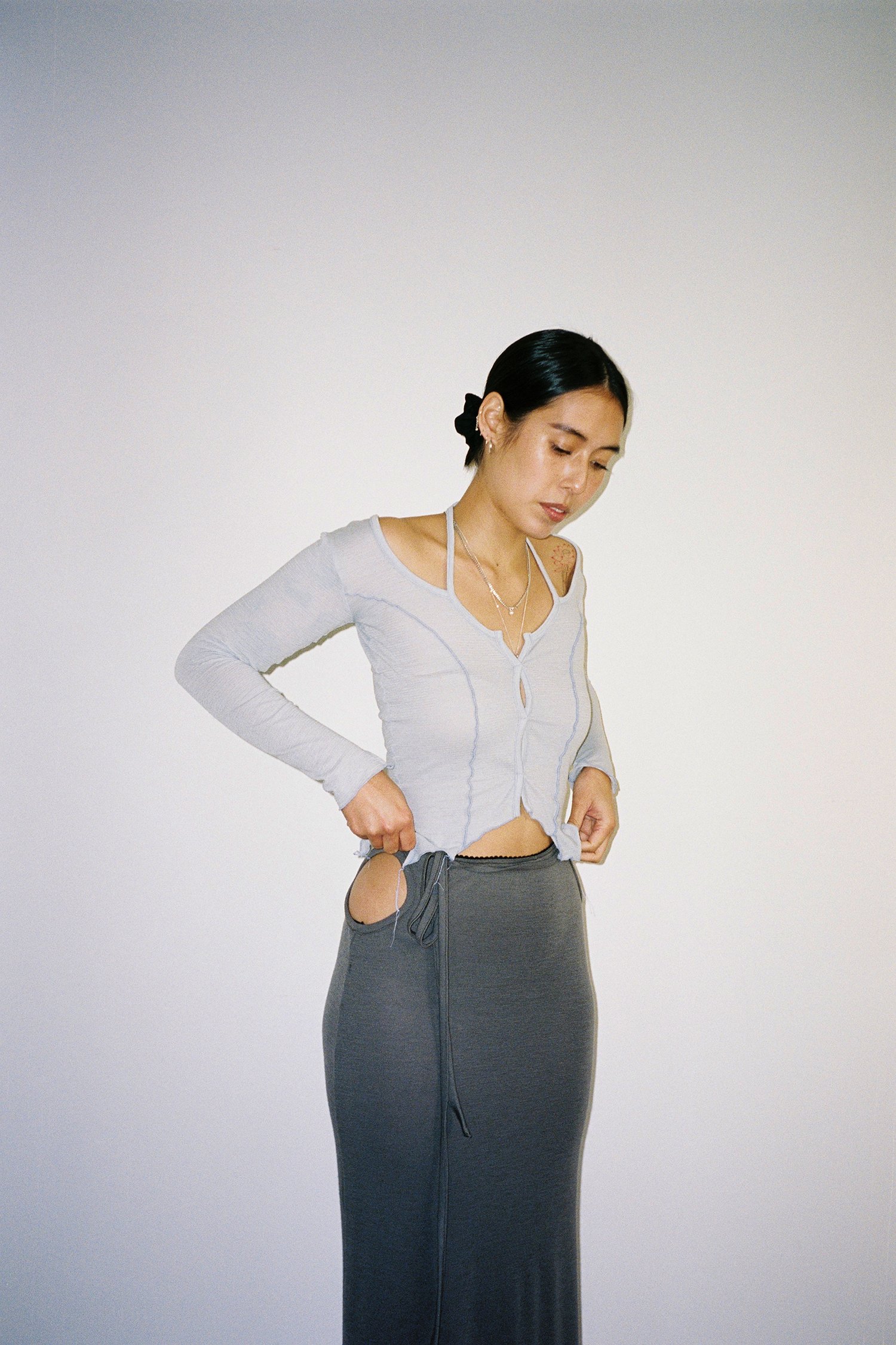 Image of No. 25 / Shifting Skirt - Taupe