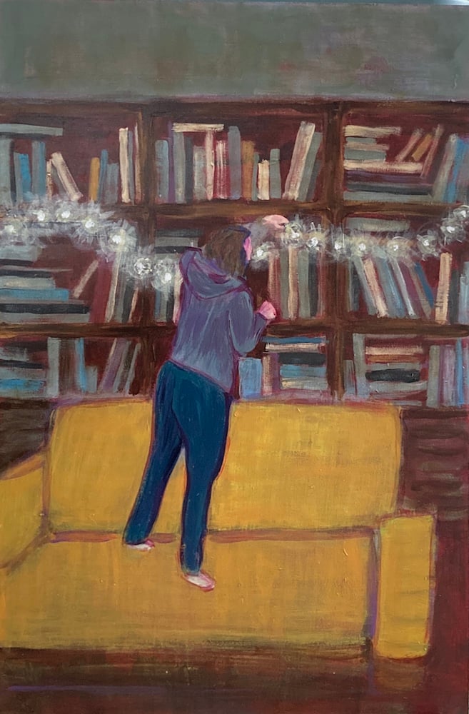 Image of Tóth Ágnes: A fényfüzér felrakása