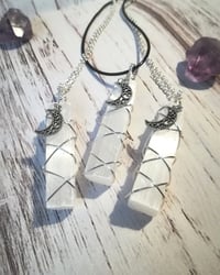 Image 1 of Selenite crystal Wand pendant 