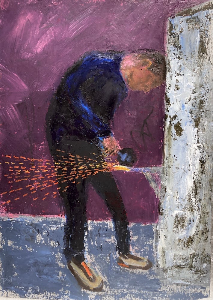 Image of Tóth Ágnes: Férfi flexel