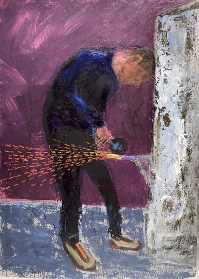 Image of Tóth Ágnes: Férfi flexel