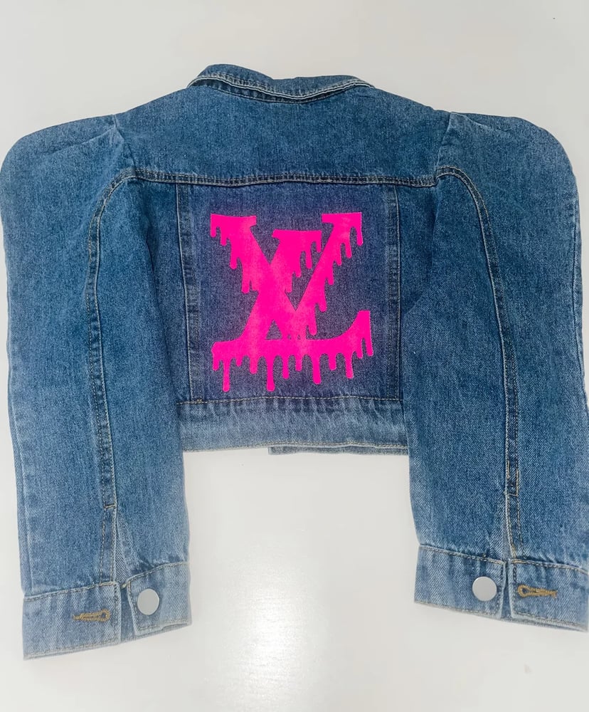 Image of LV Denim Drip Jacket