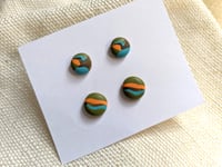 Image 5 of Color Swirl  Stud Earrings