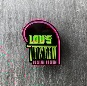 Fight Club inspired "Lou's Tavern" soft enamel pin badge