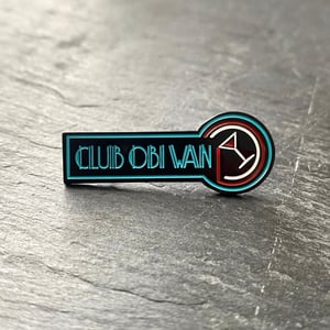 Indiana Jones and the Temple of Doom inspired "Club Obi Wan" soft enamel pin badge 