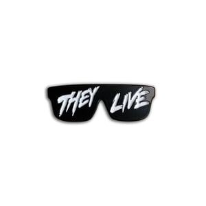 They Live inspired "Sunglasses" soft enamel pin badge