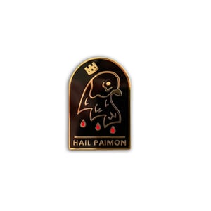 Hereditary inspired "Hail Paimon" hard enamel pin badge by 14Eight