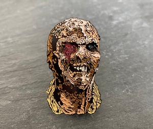 Zombie Flesh Eaters inspired "Worm Eyed Zombie" soft enamel pin badge 