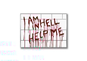 Hellraiser 2 "I am in Hell, help me" hard enamel pin badge