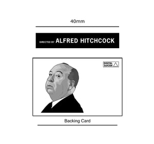 "Directed by Alfred Hitchcock" soft enamel pin