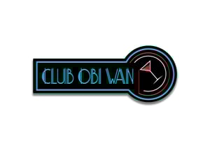 Indiana Jones and the Temple of Doom inspired "Club Obi Wan" soft enamel pin badge 