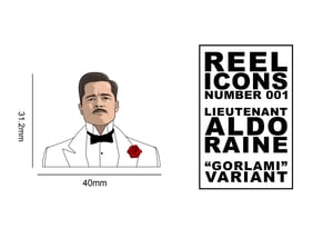 Lt. Aldo Raine - Gourlami variant hard enamel pin