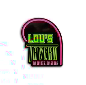 Fight Club inspired "Lou's Tavern" soft enamel pin badge