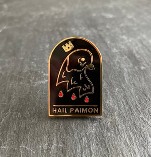 Hereditary inspired "Hail Paimon" hard enamel pin badge by 14Eight