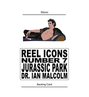 Dr. Ian Malcolm hard enamel pin badge