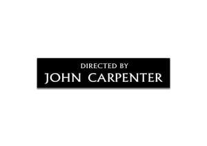 "Directed by John Carpenter" soft enamel pin badge