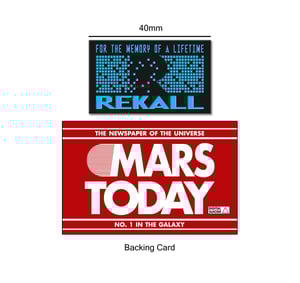 Total Recall inspired "REKALL" soft enamel pin badge