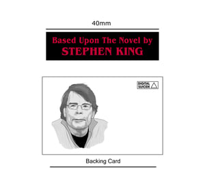 "Based Upon the Novel by Stephen King" soft enamel pin badge