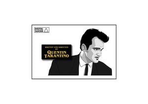 "Directed by Quentin Tarantino" soft enamel pin badge