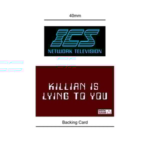 The Running Man inspired, "ICS" soft enamel pin badge