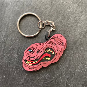 John Carpenter The Thing inspired "Split Face" PVC keyring