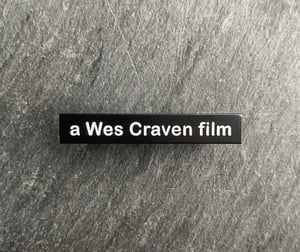 A Wes Craven Film soft enamel pin badge