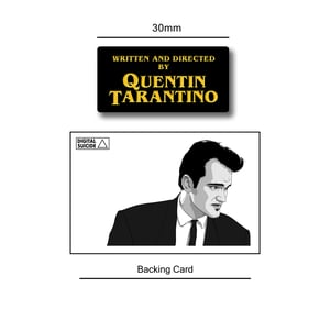 "Directed by Quentin Tarantino" soft enamel pin badge