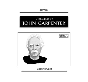 "Directed by John Carpenter" soft enamel pin badge