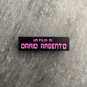 Un Film Di Dario Argento soft enamel pin badge
