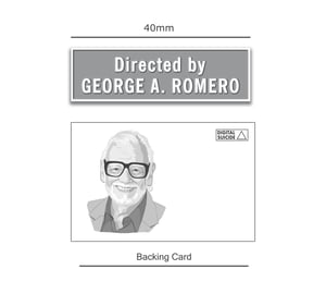 "Directed By George A. Romero" soft enamel pin badge