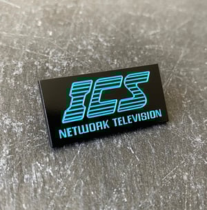 The Running Man inspired, "ICS" soft enamel pin badge