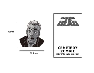 Night of the Living Dead, "Cemetery Zombie" soft enamel pin