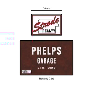 Halloween inspired "Strode Realty" soft enamel pin badge