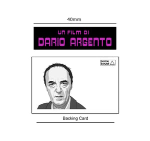 Un Film Di Dario Argento soft enamel pin badge - purple glitter variant