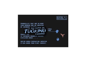 The Thing inspired "You gotta be fucking kidding" soft enamel pin badge