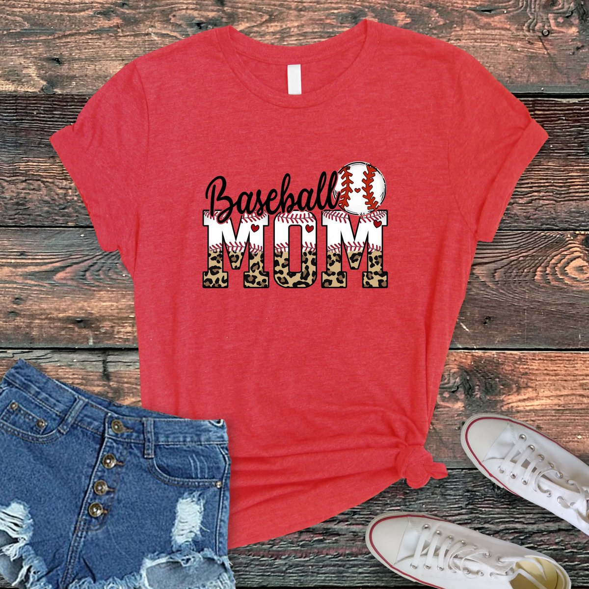 Image of Sports Mom Leopard Tees