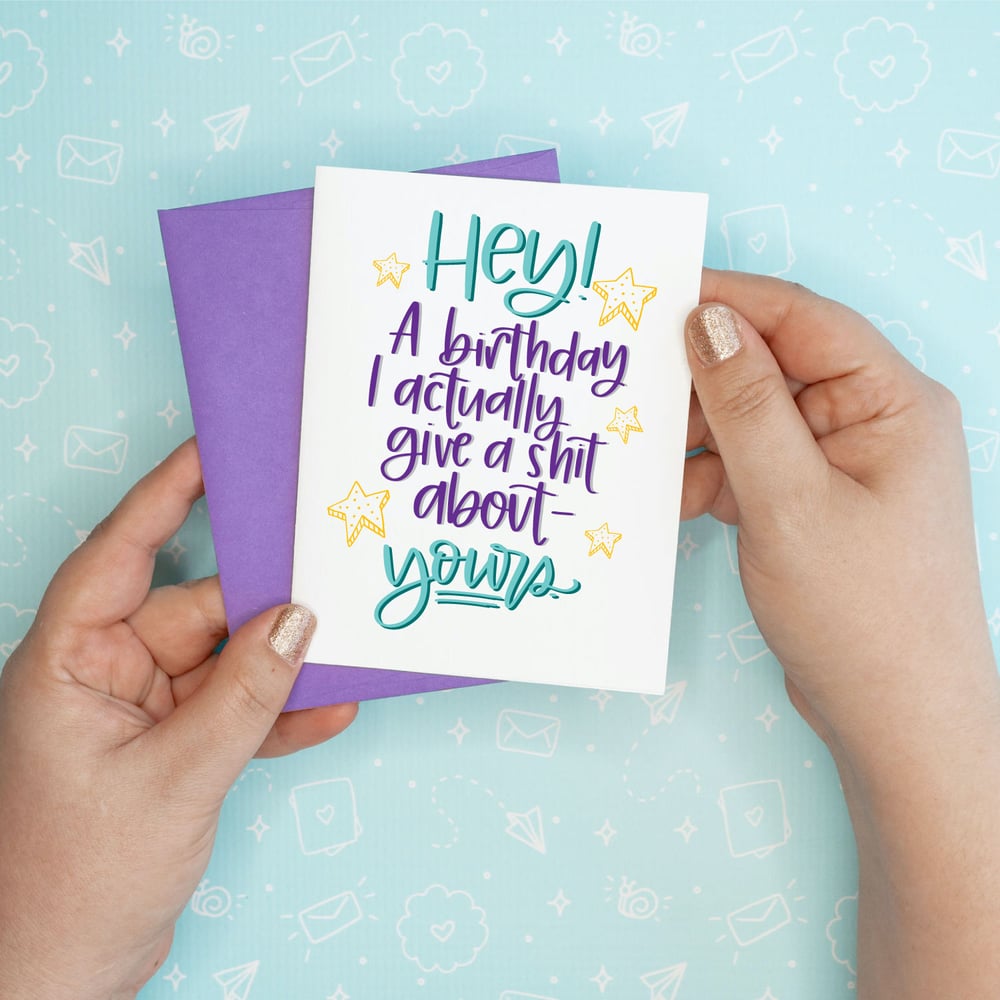 Image of Give a Shit Birthday Card
