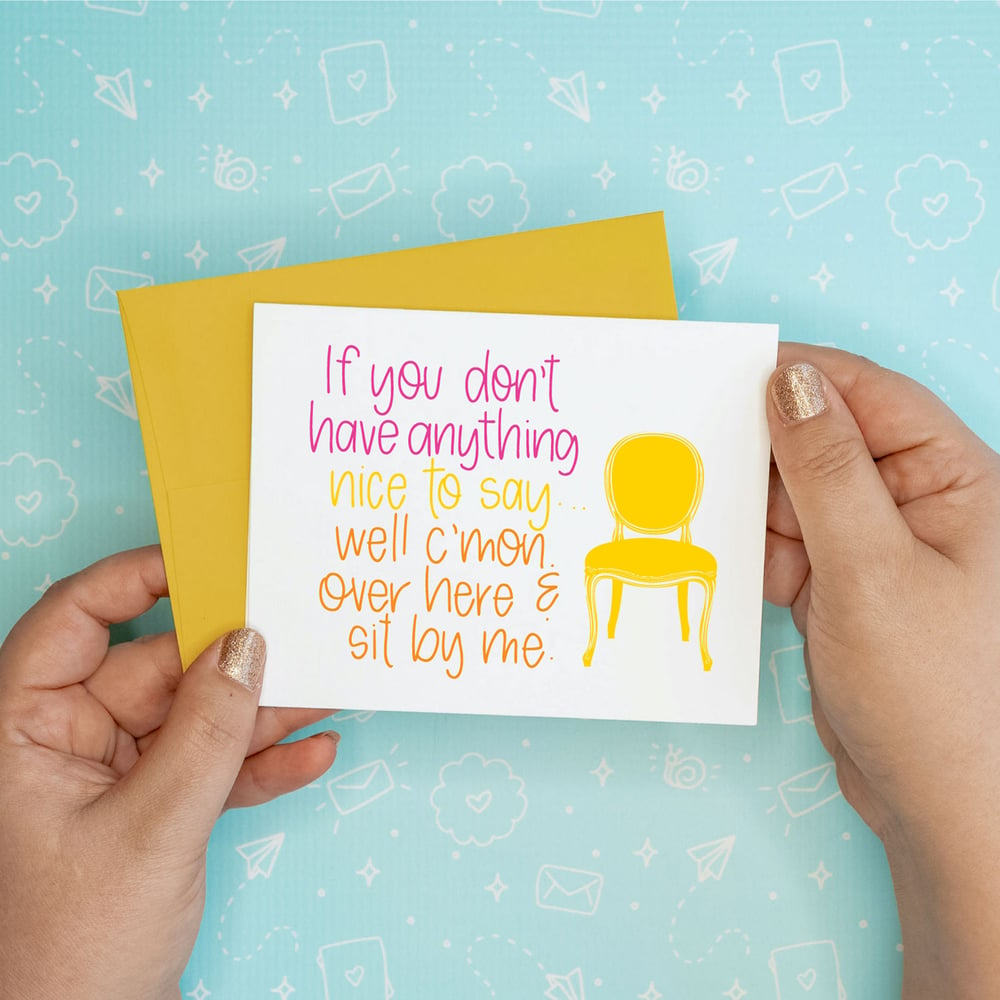 Image of Sit By Me Card