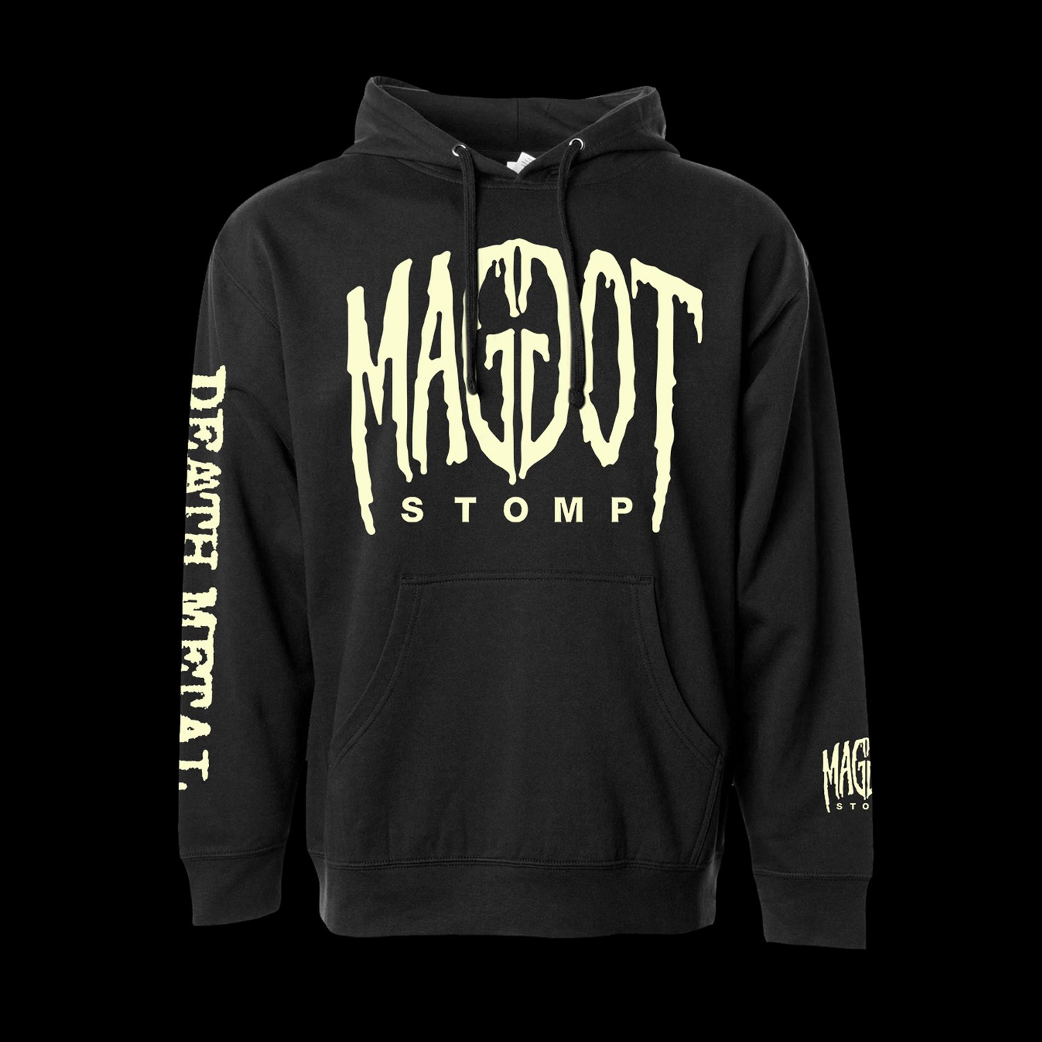 BLACK MIDWEIGHT HOODIE – INDEPENDENT TRADING CO BRAND | Maggot Stomp