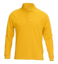 Image 1 of Long Sleeve Cotton School Polos FOR ANY SCHOOL