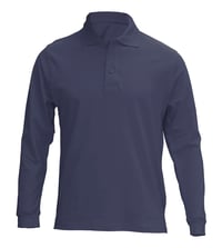 Image 2 of Long Sleeve Cotton School Polos FOR ANY SCHOOL