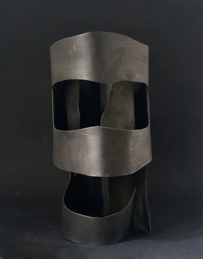 Image of Helmet [I] Steel Sculpture, England 1970s