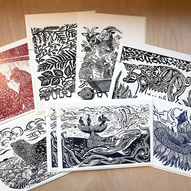 box of TEN all-purpose greeting cards