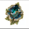 SassyMae’s Green Flower Brooch