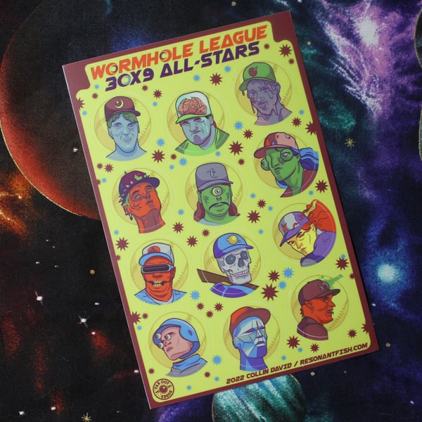 Image of Wormhole League Sticker Sheet