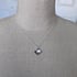 Sterling Silver Diamond-shaped Dogwood Blossom Necklace Image 3