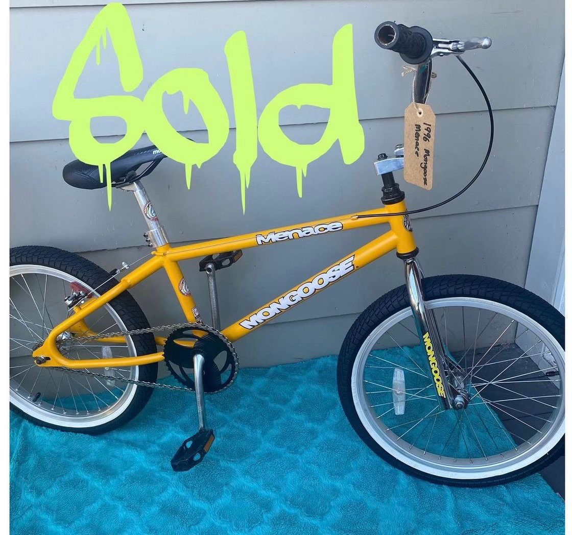 Yellow mongoose bmx online bike