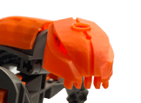 Image 2 of Bionicle Rahkshi Head (Resin-printed, Orange)