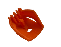 Image 4 of Bionicle Rahkshi Head (Resin-printed, Orange)