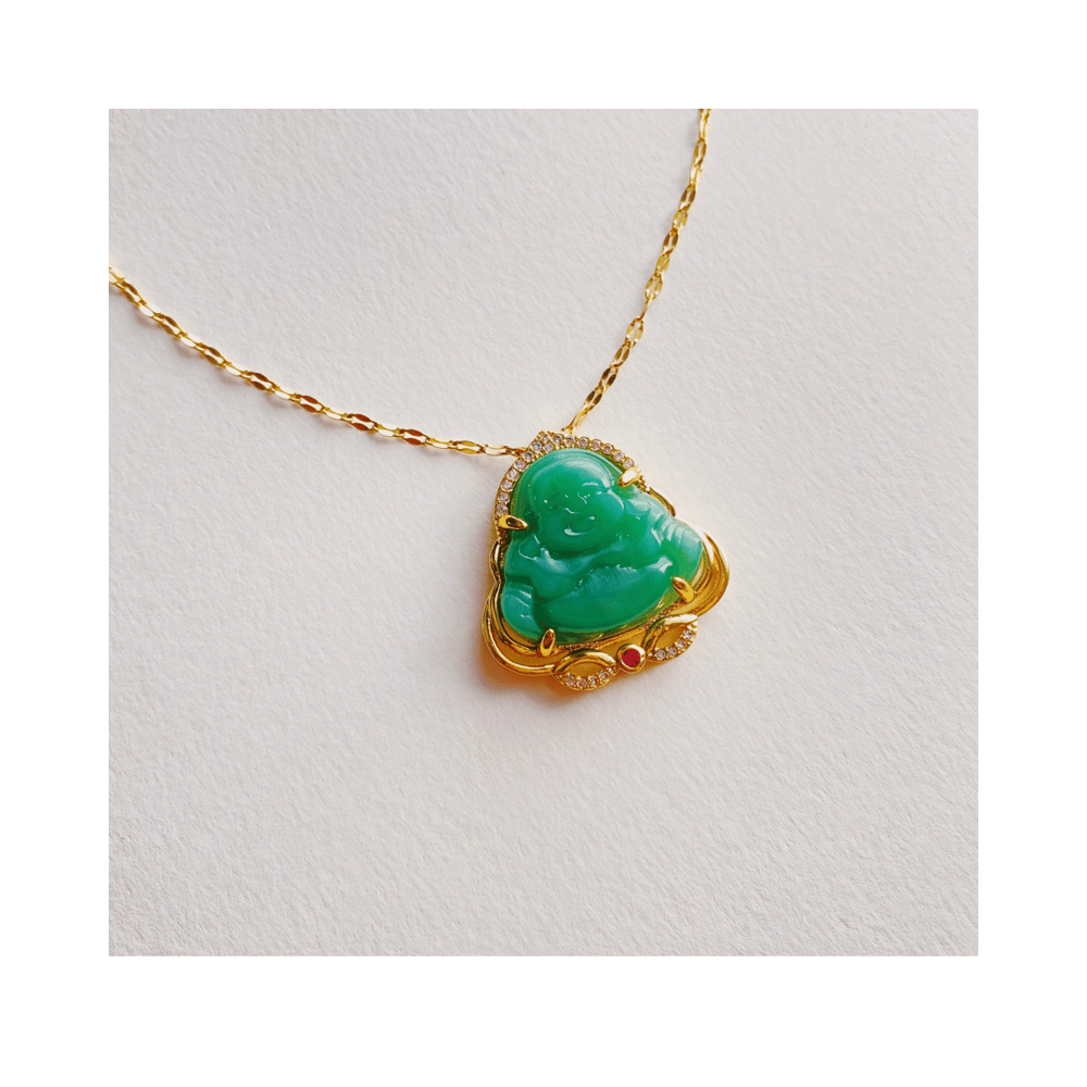 Image of 18K Happy Buddha Necklace